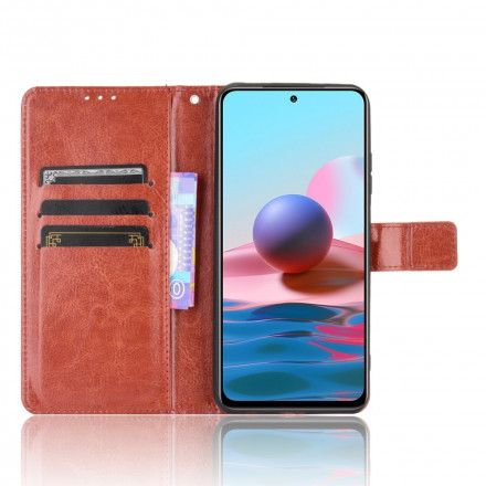 Xiaomi Redmi Note 10 / Note 10s Funda de cuero brillante de imitación