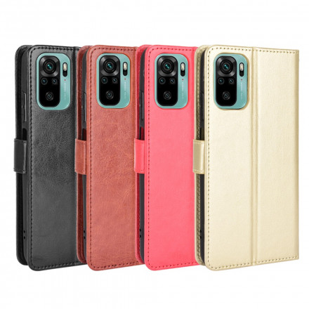Xiaomi Redmi Note 10 / Note 10s Funda de cuero brillante de imitación