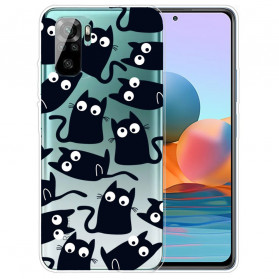 Funda Xiaomi Redmi Note 10 / Note 10s Múltiples Gatos Negros