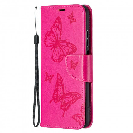 Xiaomi Redmi Note 10 / Note 10s Funda con colgante estampada de mariposa