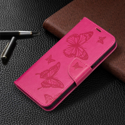 Xiaomi Redmi Note 10 / Note 10s Funda con colgante estampada de mariposa