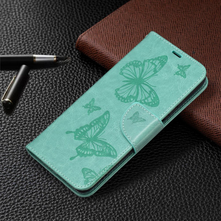 Xiaomi Redmi Note 10 / Note 10s Funda con colgante estampada de mariposa