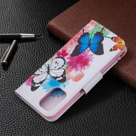 Funda Xiaomi Redmi Note 10 / Note 10s Pintada Mariposas y Flores