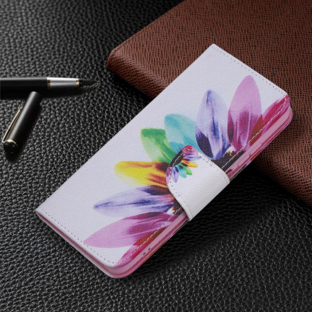 Xiaomi Redmi Note 10 / Note 10s Funda de flor de acuarela