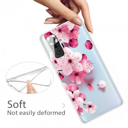 Funda Xiaomi Redmi Note 10 Pro Flores Pequeñas Rosa