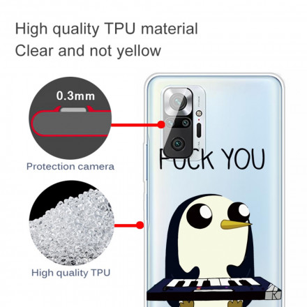 Xiaomi Redmi Note 10 Pro Funda Penguin Fuck You