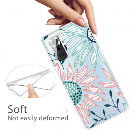 Xiaomi Redmi Note 10 Pro Funda Flor Transparente