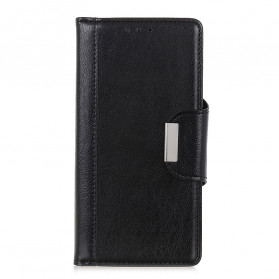Sony Xperia 10 III Funda de piel sintética con cierre elegante