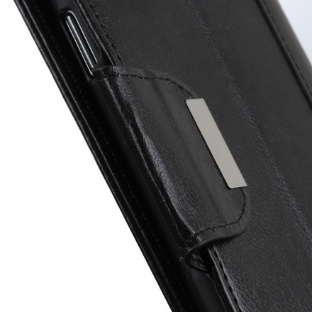 Sony Xperia 10 III Funda de piel sintética con cierre elegante