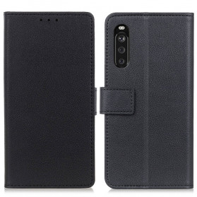 Funda clásica de polipiel para Sony Xperia 10 III