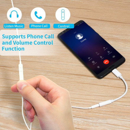 Adaptador Tipo-C Conector de audio