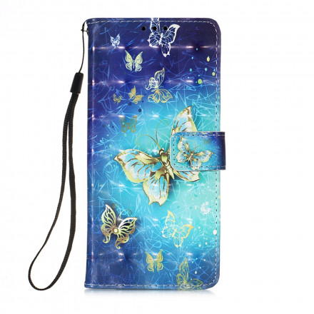 Poco M3 Gold Butterfly Cover