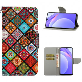Xiaomi Mi 10T Lite 5G / Redmi Note 9 Pro 5G Funda Patchwork Mandala
