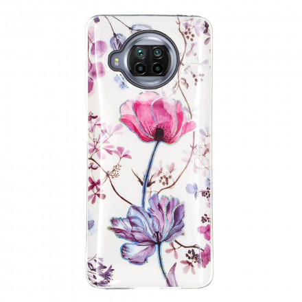 Xiaomi Mi 10T Lite 5G / Redmi Note 9 Pro 5G Funda Flores Jaspeadas