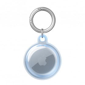 Llavero de silicona AirTag transparente