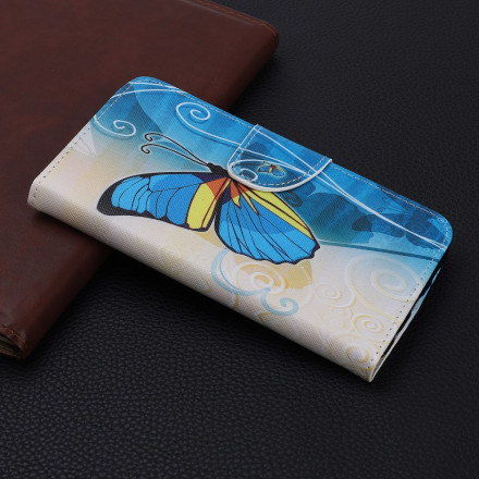 Xiaomi Mi 11 Lite / Lite 5G Butterfly Funda Azul y Amarillo