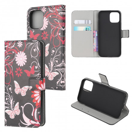 Xiaomi Mi 11 Lite / Lite 5G Funda Mariposas y Flores