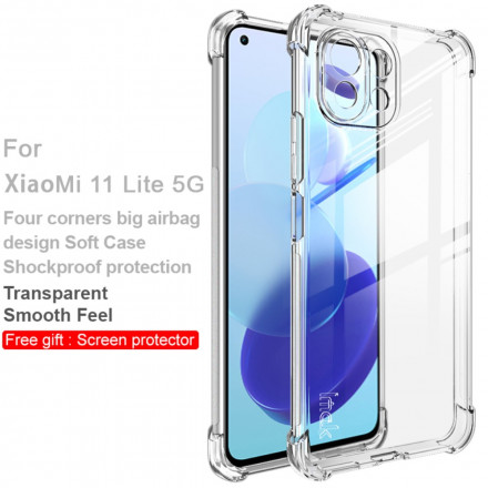 Funda Xiaomi Mi 11 Lite Transparente con Anilla y Cubre Cámara 5 Colores
