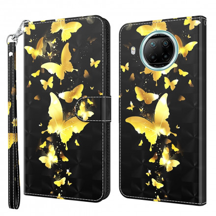 Xiaomi Mi 10T Lite 5G / Redmi Note 9 Pro 5G Funda Yellow Butterflies