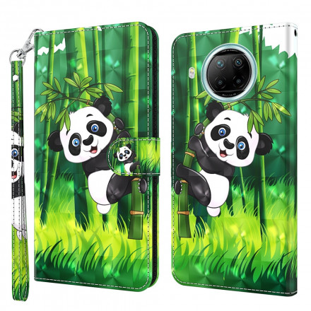 Funda Xiaomi Mi 10T Lite 5G / Redmi Note 9 Pro 5G Punto de luz Panda y Bambú