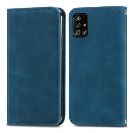 Flip Cover Samsung Galaxy A51 5G Leatherette Vintage Flip Cover Samsung Galaxy A51 5G Leatherette Vintage