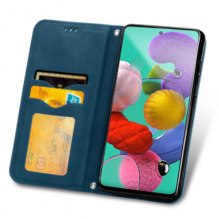 Flip Cover Samsung Galaxy A51 5G Leatherette Vintage Flip Cover Samsung Galaxy A51 5G Leatherette Vintage