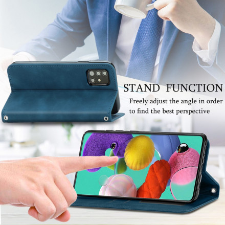 Flip Cover Samsung Galaxy A51 5G Leatherette Vintage Flip Cover Samsung Galaxy A51 5G Leatherette Vintage