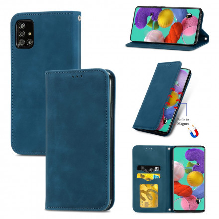 Flip Cover Samsung Galaxy A51 5G Leatherette Vintage Flip Cover Samsung Galaxy A51 5G Leatherette Vintage
