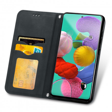 Flip Cover Samsung Galaxy A51 5G Leatherette Vintage Flip Cover Samsung Galaxy A51 5G Leatherette Vintage