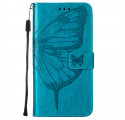 Funda Poco F3 / Xiaomi Mi 11i 5G Diseño de mariposa con colgante