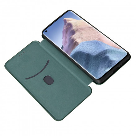 Flip Cover Xiaomi Mi 11 Ultra de fibra de carbono con soporte de anillo