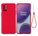 Funda de silicona líquida con colgante para el OnePlus 8T