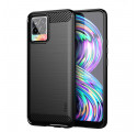 Realme 8 / 8 Pro Funda de fibra de carbono cepillada MOFI