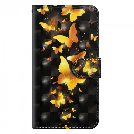 Funda de mariposa amarilla para el Xiaomi Redmi 6A