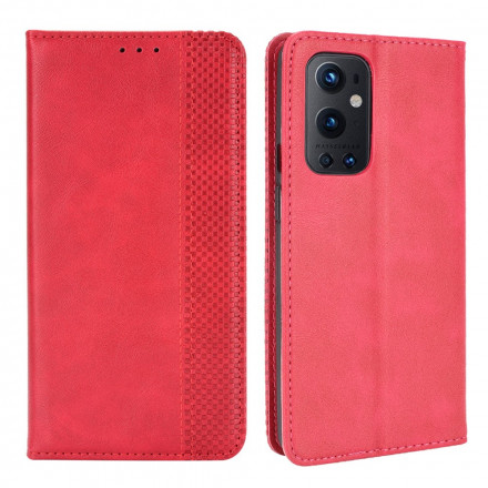 OnePlus 9 Pro Vintage Leather Effect Flip Cover