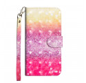 Xiaomi Redmi 6A Glitter Gradient Funda Magenta