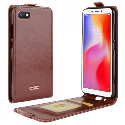 Xiaomi Redmi 6A Funda Efecto Cuero Solapa Vertical