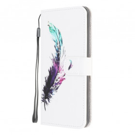 Funda con colgante de plumas para Samsung Galaxy XCover 5