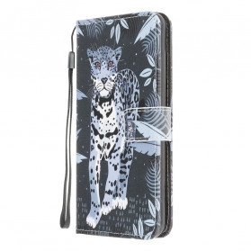 Funda con colgante de leopardo para Samsung Galaxy XCover 5