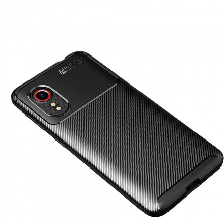 Samsung Galaxy XCover 5 Soft Shell Textura de Fibra de Carbono