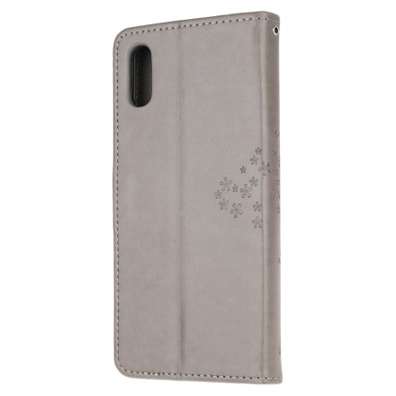 Funda con colgante de árbol y búho para Samsung Galaxy XCover 5 Funda con colgante de árbol y búho para Samsung Galaxy XCover 5