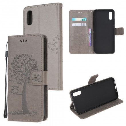 Funda con colgante de árbol y búho para Samsung Galaxy XCover 5 Funda con colgante de árbol y búho para Samsung Galaxy XCover 5