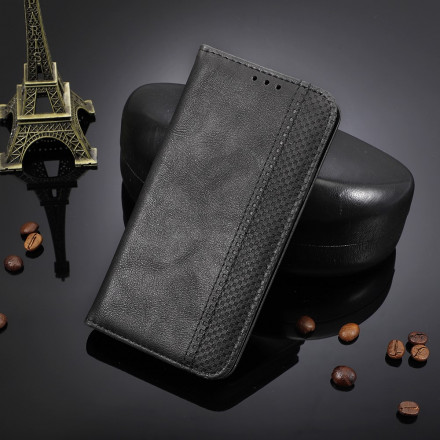 Flip Cover Oppo A15 Vintage Leather Effect Stylish
