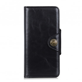 Samsung Galaxy XCover 5 Funda de piel falsa Botón Vintage