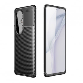Funda de fibra de carbono con textura flexible para Huawei P50