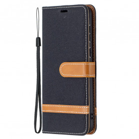 Funda con colgante de tela y cuero para el Huawei P50
