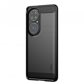 Funda de fibra de carbono cepillada para Huawei P50 MOFI