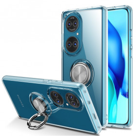 Funda metálica transparente de un solo anillo para el Huawei P50