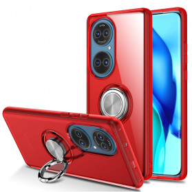 Funda metálica transparente de un solo anillo para el Huawei P50