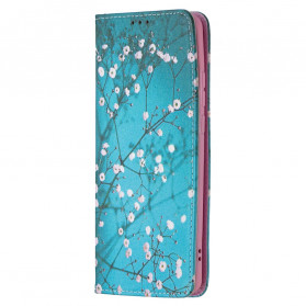 Flip Cover Huawei P50 Pro Ramas floridas